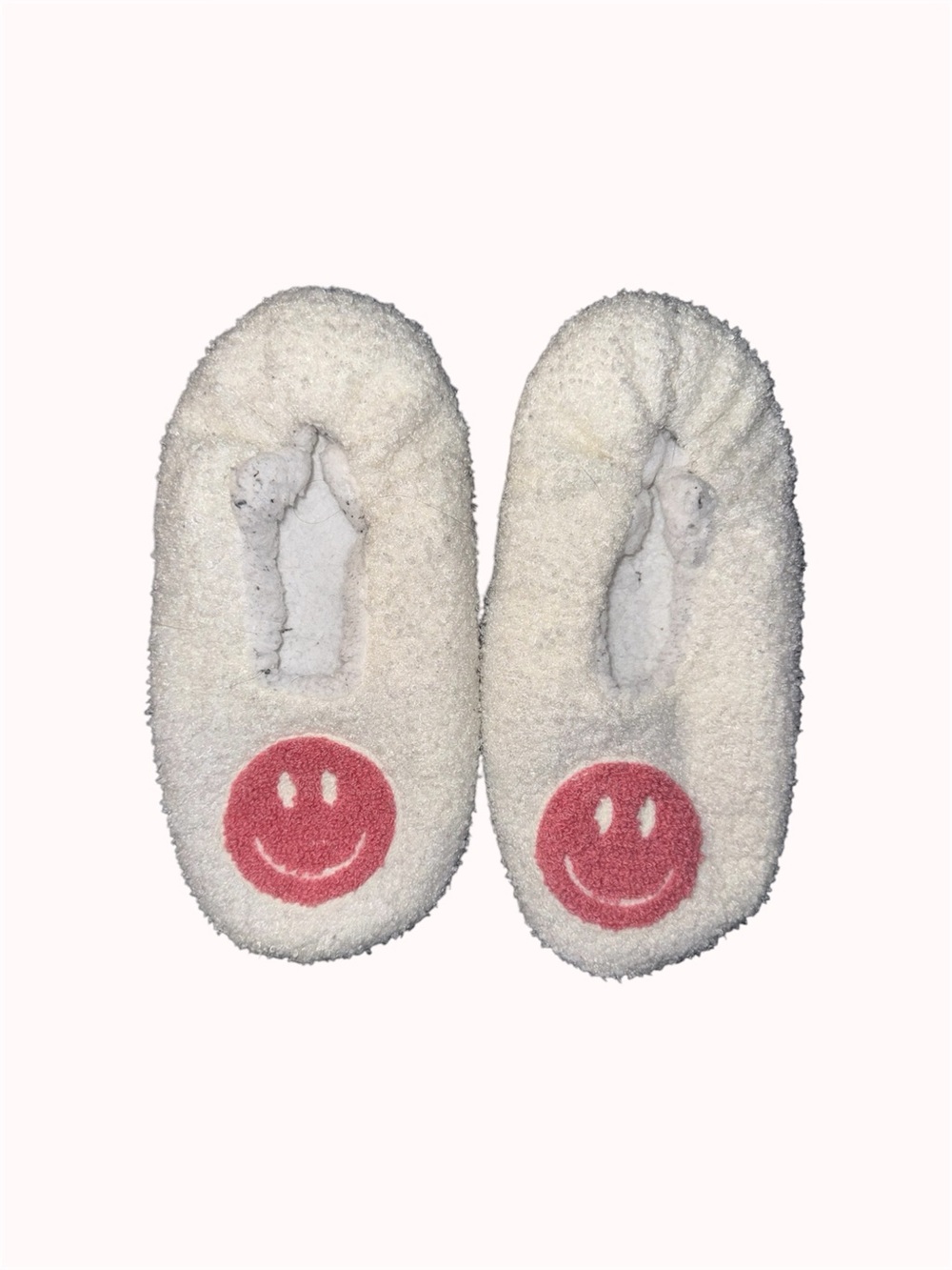 FREE WITH $30+ Smiley face slippers (W size 10)